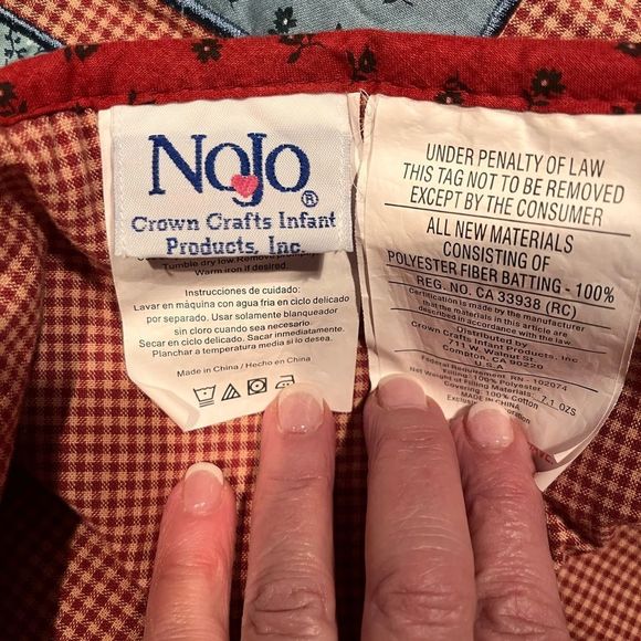 NoJo Crown Crafts Quilt Noah’s Ark Beautifully Done Patchwork Squares - Picture 9 of 11